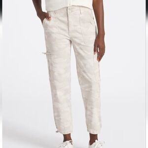 NWT Democracy Absolution Sky Rise Utility Elastic Hem Pant Sz 12 Beige